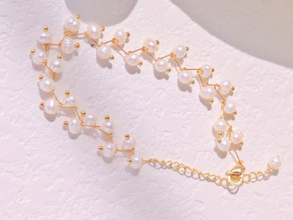 Natural Pearl Vine Branch Bracelet