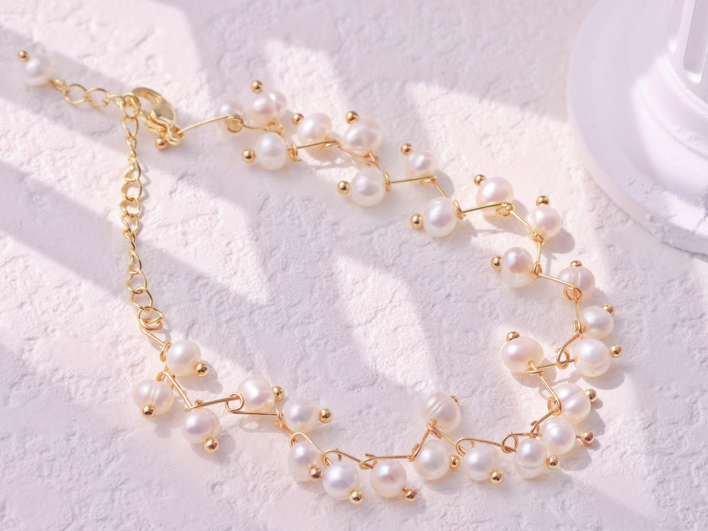 Natural Pearl Vine Branch Bracelet