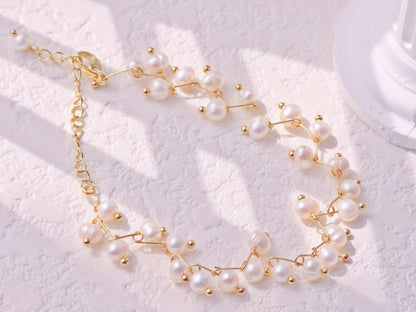 Natural Pearl Vine Branch Bracelet