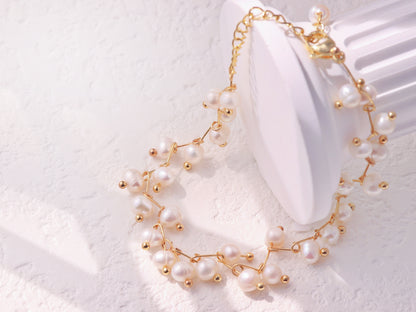 Natural Pearl Vine Branch Bracelet