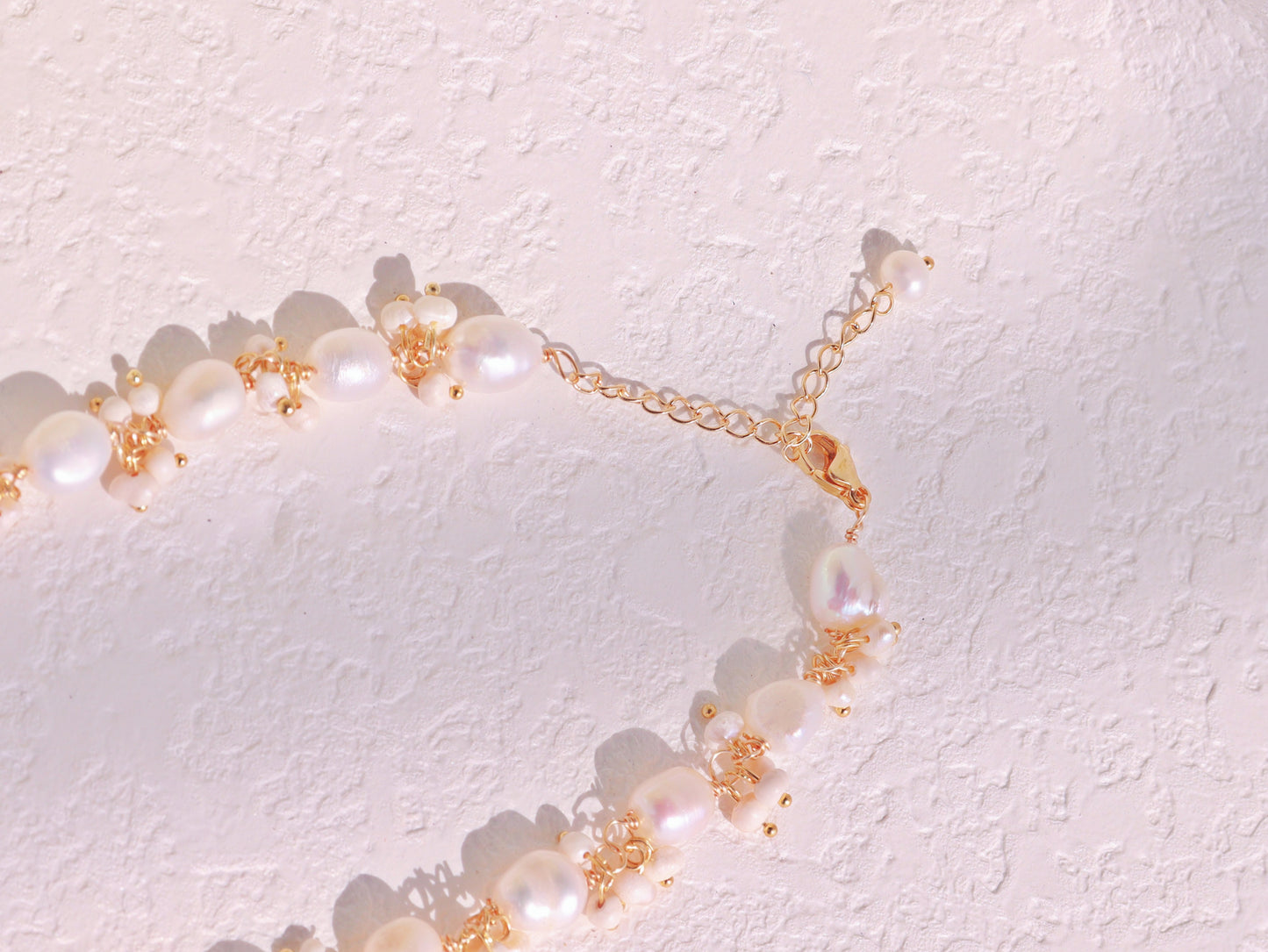 Baroque Pearl Cluster Vine Choker