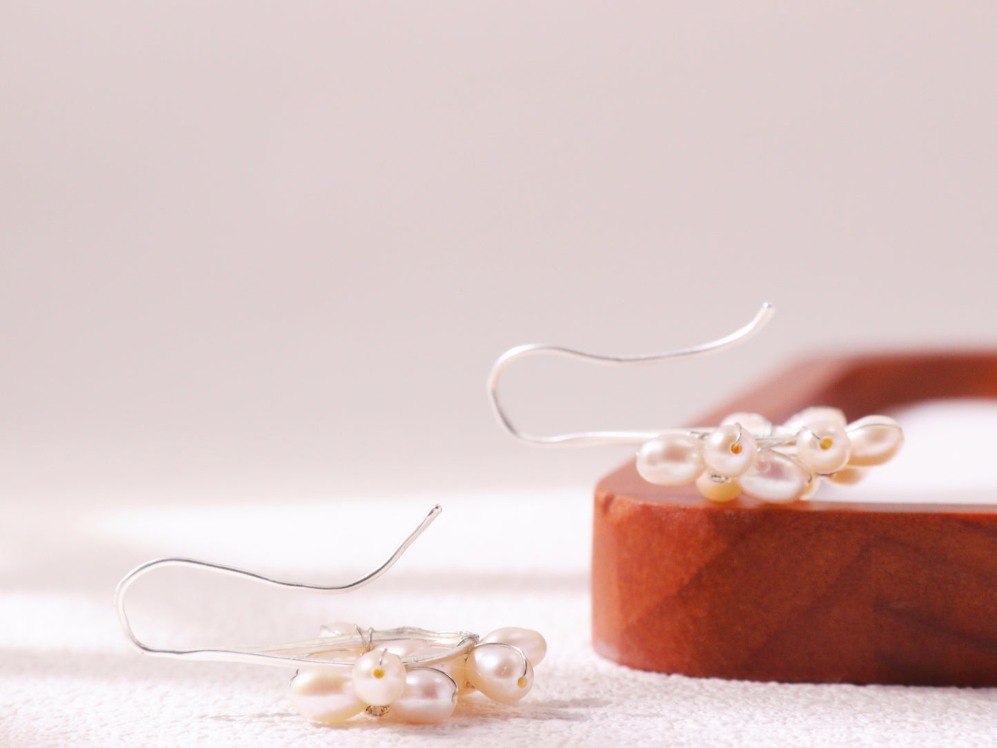 Freshwater Pearl Floral Cluster Earrings