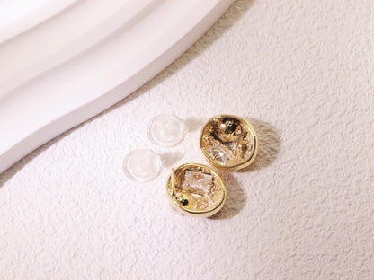 Vintage Pearl & Zircon Statement Stud Earrings