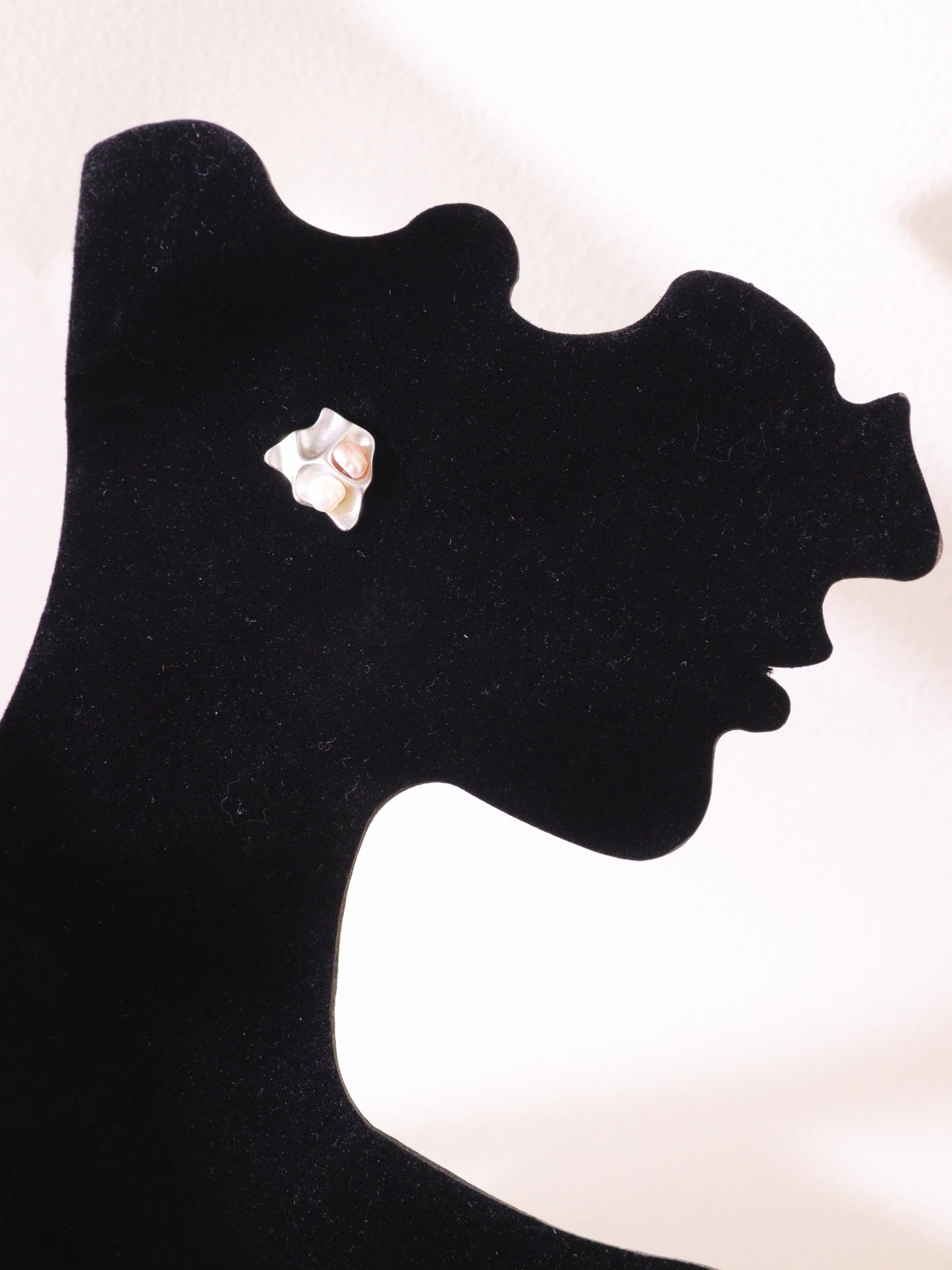 Organic Pearl Sculptural Stud Earrings