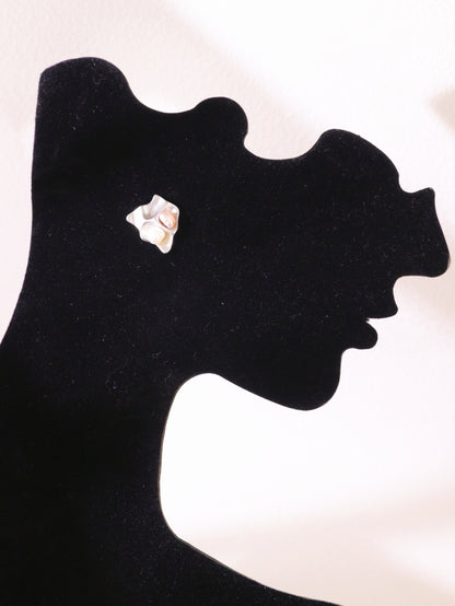Organic Pearl Sculptural Stud Earrings