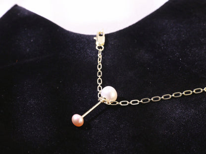 Minimalist Freshwater Pearl Chain Bracelet