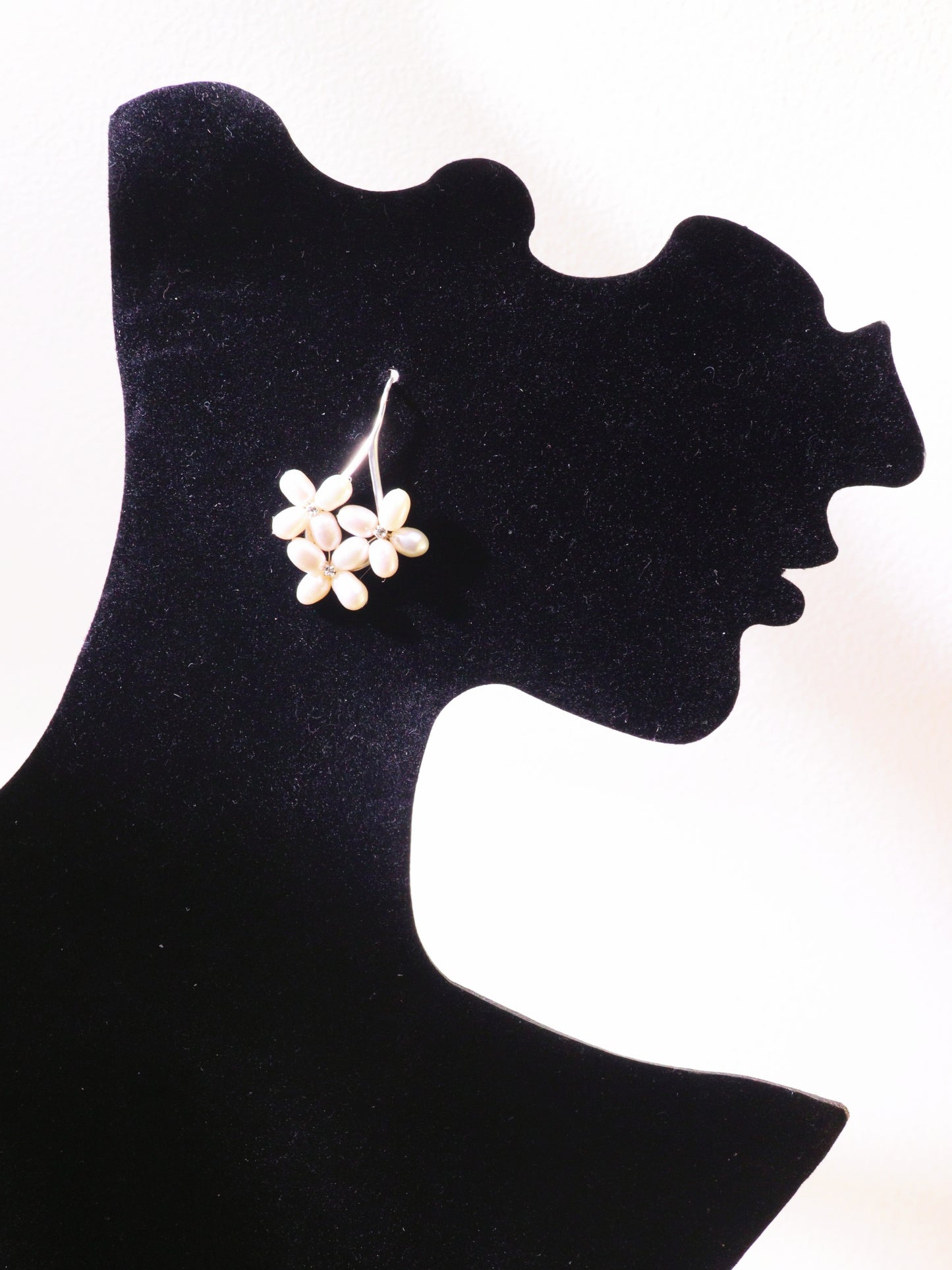 Freshwater Pearl Floral Cluster Earrings