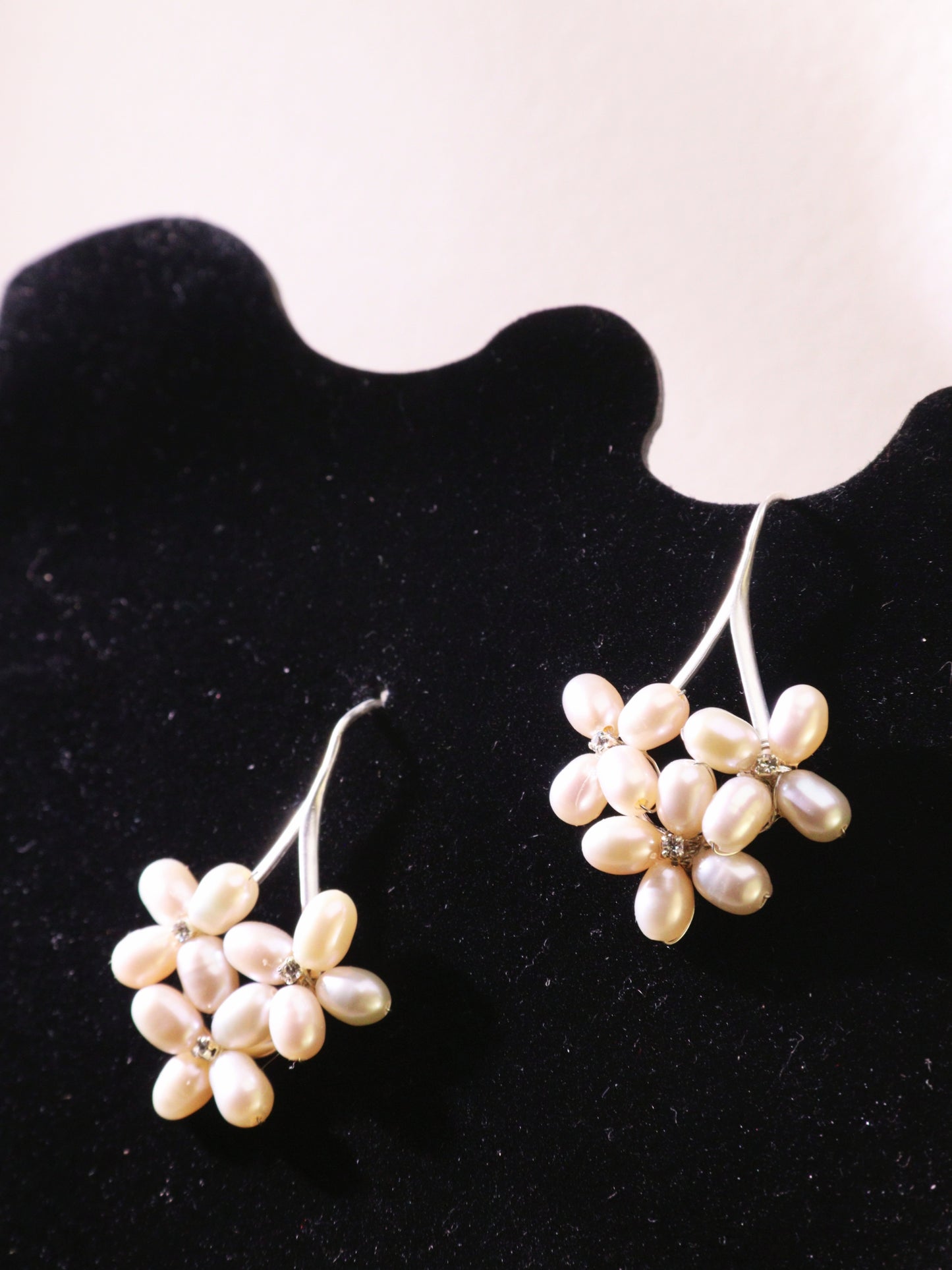 Freshwater Pearl Floral Cluster Earrings