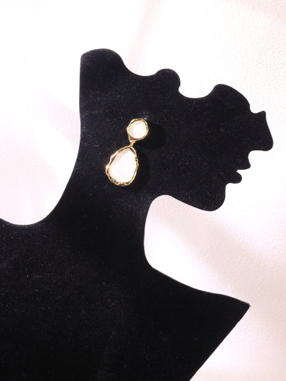 Abalone Shell Statement Drop Earrings