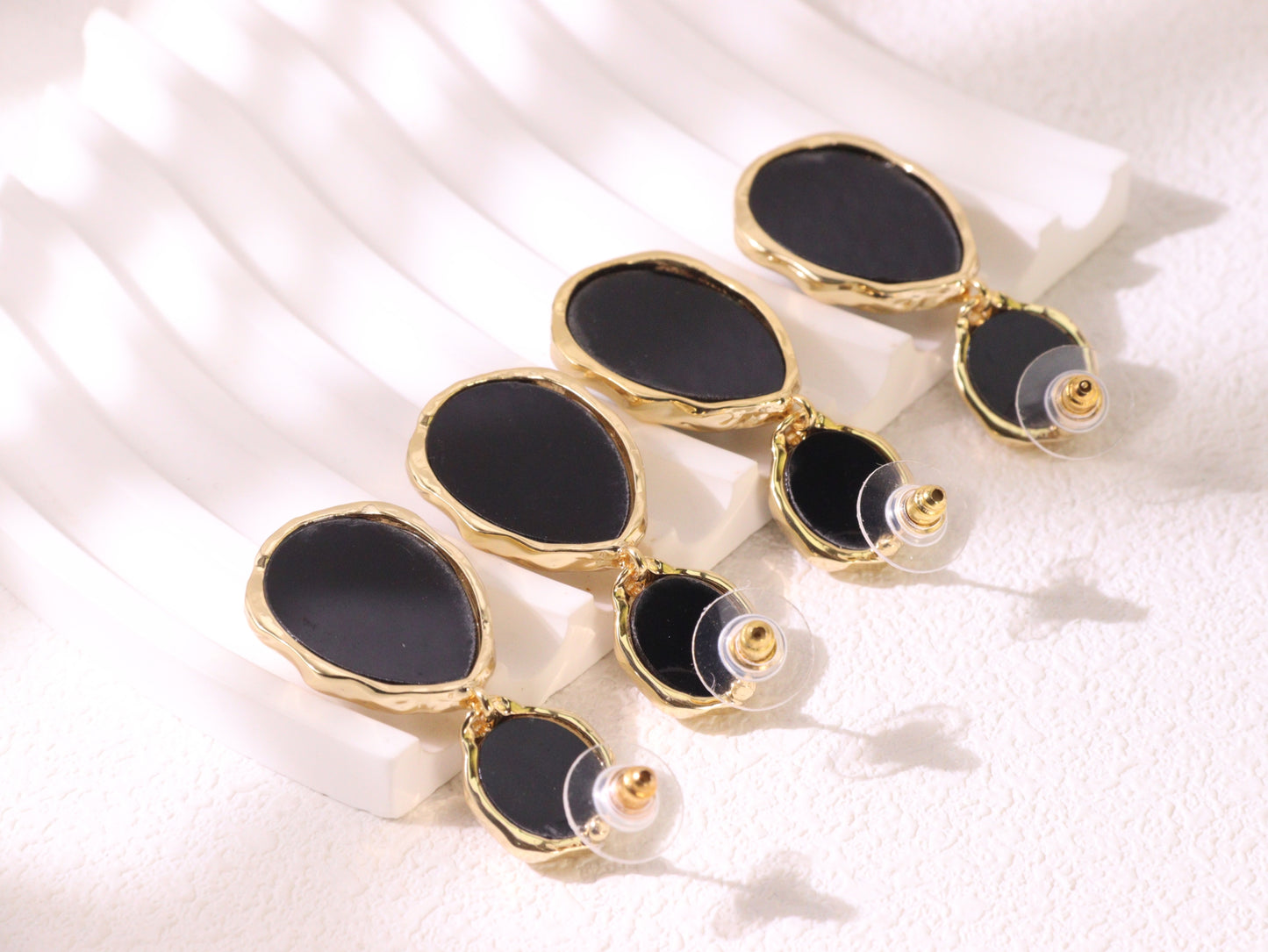 Abalone Shell Statement Drop Earrings