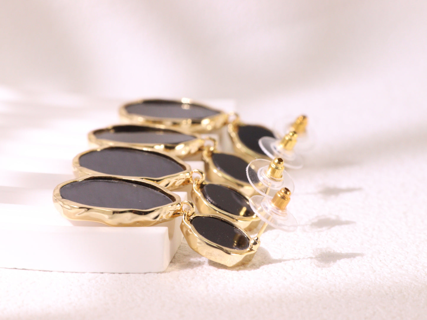 Abalone Shell Statement Drop Earrings