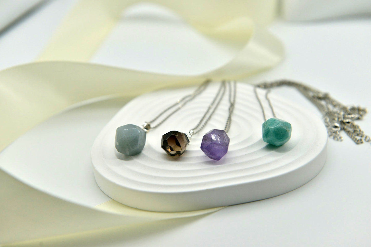 Handmade Natural Raw Gemstone Jewelry/Amethyst Necklace/Amazonite jewelry/Aquamarine pendent /Citrine Pendent Necklace/