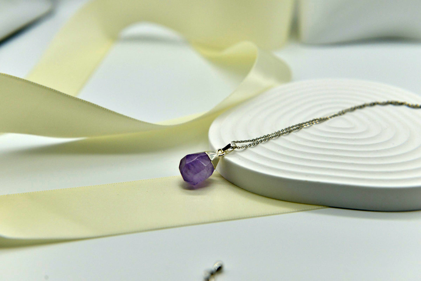 Handmade Natural Raw Gemstone Jewelry/Amethyst Necklace/Amazonite jewelry/Aquamarine pendent /Citrine Pendent Necklace/