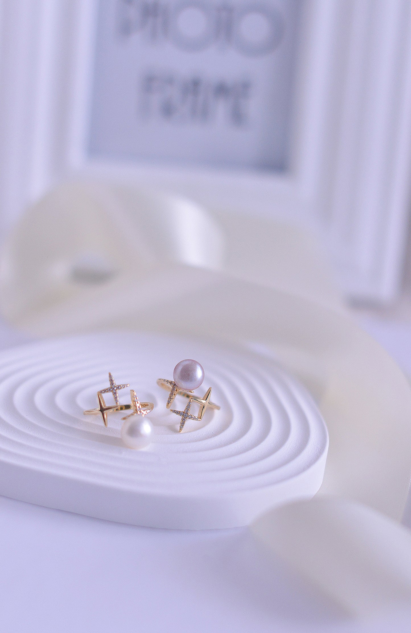 Handmade freshwater Pearl Ring/Shining Star Pearl Ring/925 Silver Ring/AAA pearl/Gift for her/Elegantly Natural Purple Pearl Ring/9mm Pearl