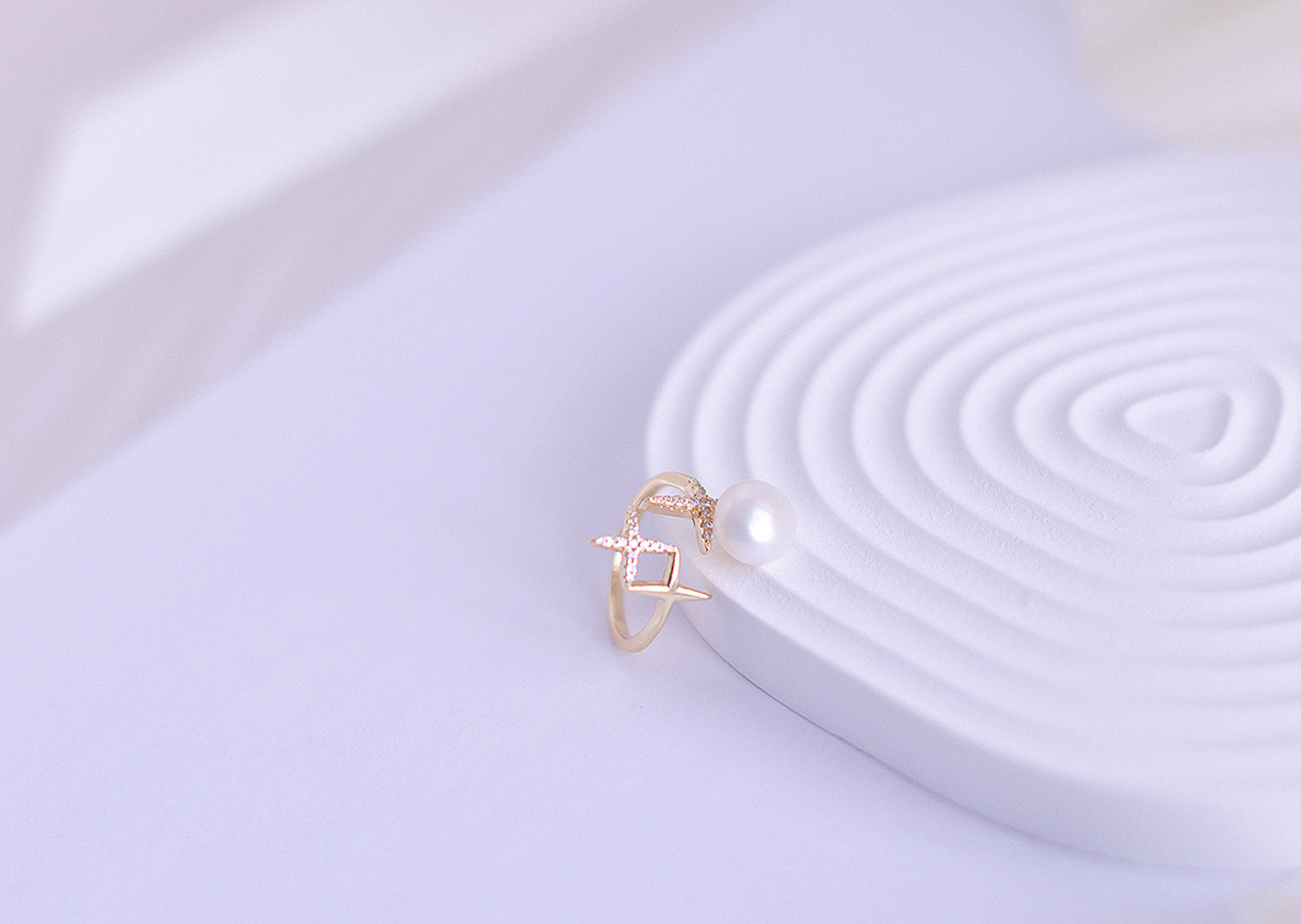Handmade freshwater Pearl Ring/Shining Star Pearl Ring/925 Silver Ring/AAA pearl/Gift for her/Elegantly Natural Purple Pearl Ring/9mm Pearl