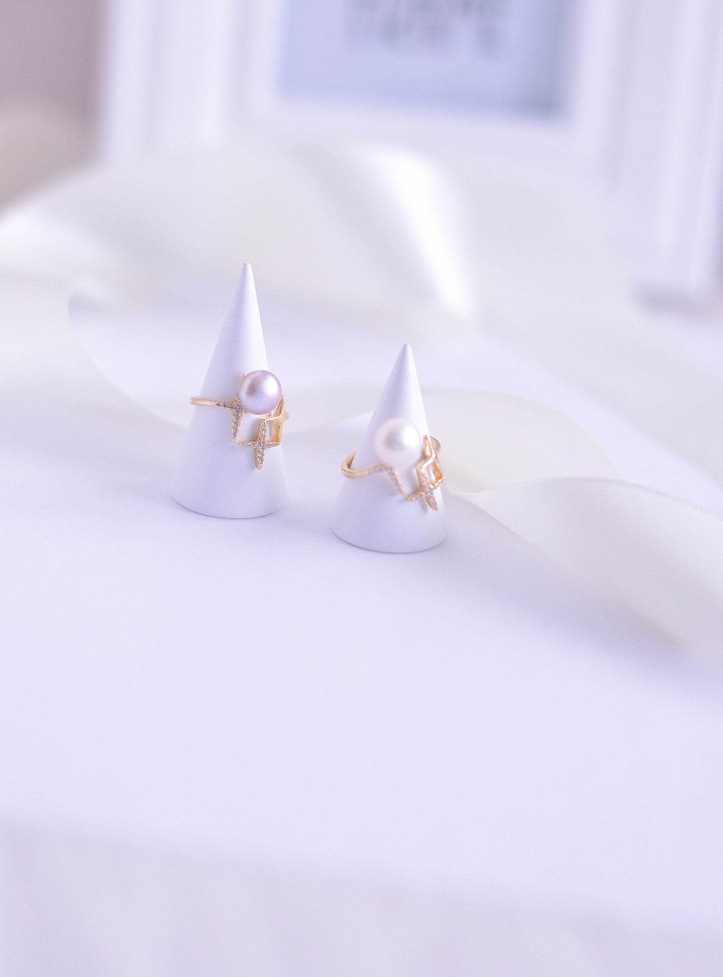 Handmade freshwater Pearl Ring/Shining Star Pearl Ring/925 Silver Ring/AAA pearl/Gift for her/Elegantly Natural Purple Pearl Ring/9mm Pearl
