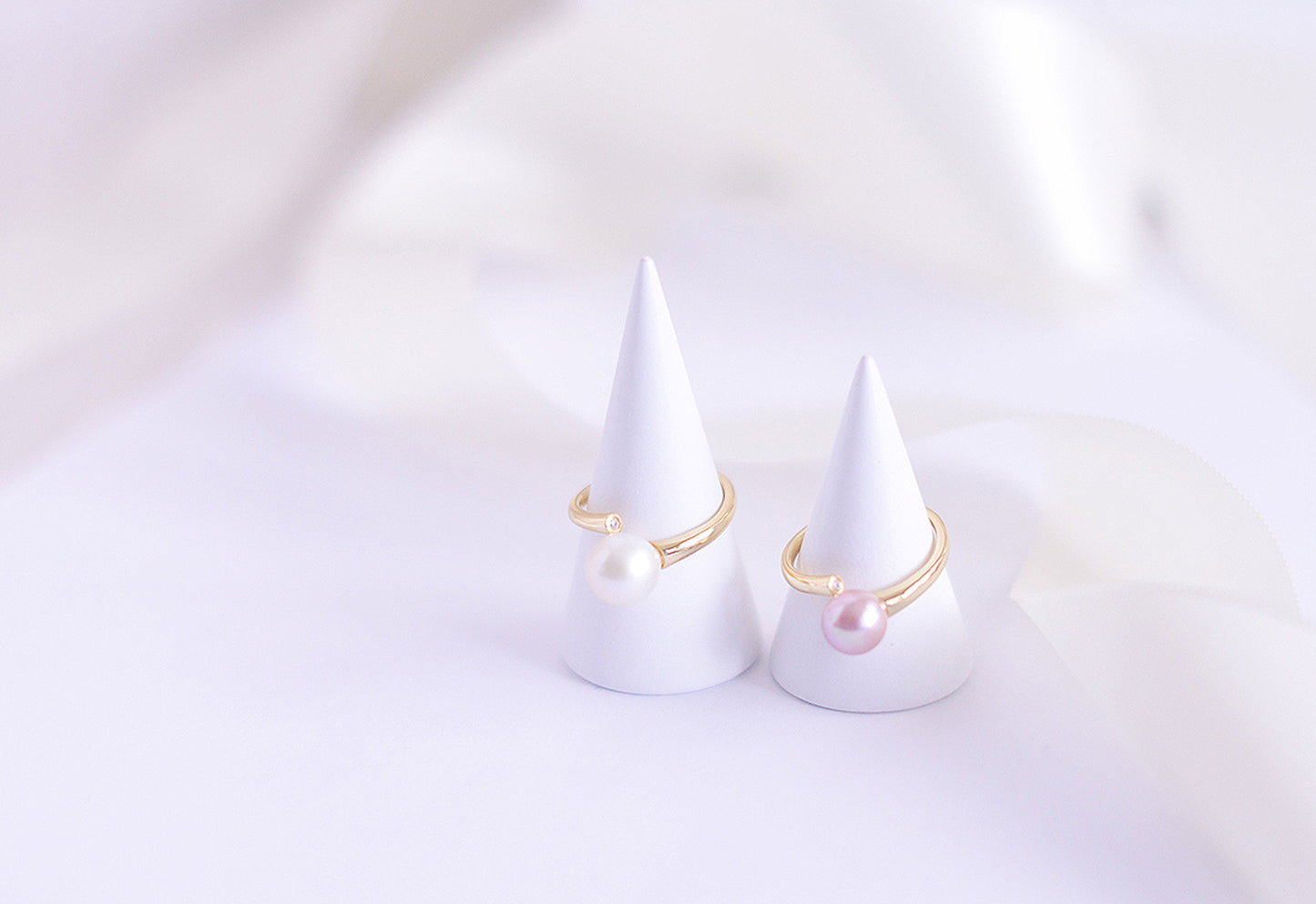 Handmade freshwater Pearl Ring/Minimalist Pearl Ring/925 Silver Ring/AAA pearl/Gift for her/Elegantly Purple &White Pearl Ring/8mm Pearl