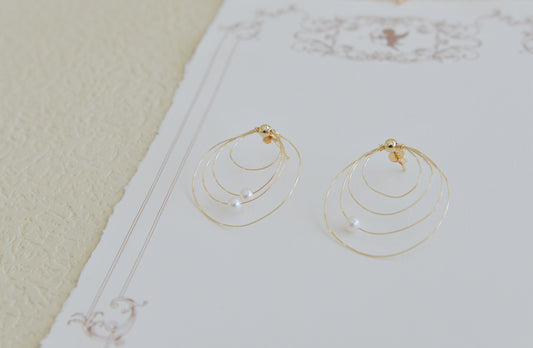 DIY KITS/Handmade Galaxy Pearl Earrings/freshwater Pearl Earrings
