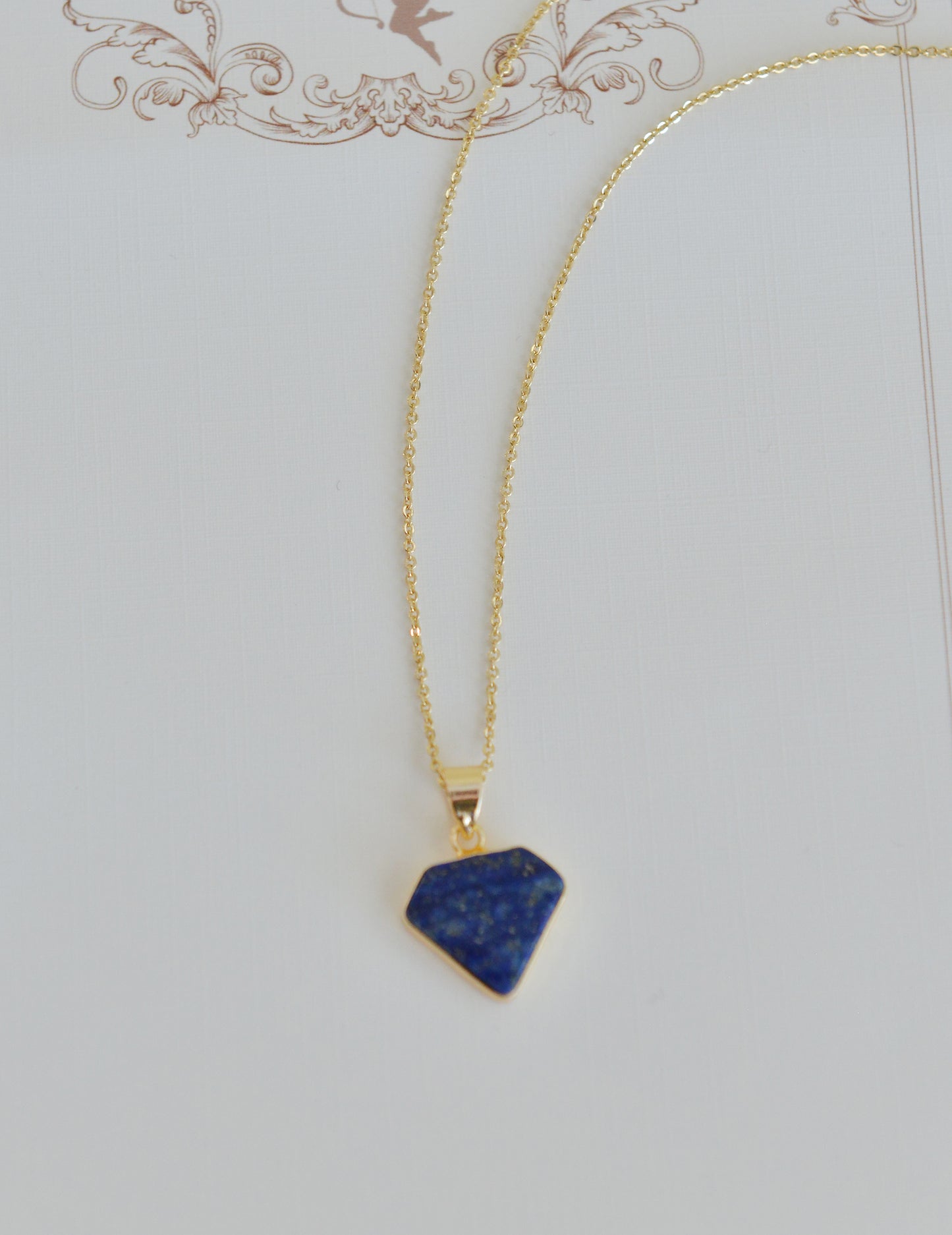 Handmade Natural Gemstone/Real Gemstone Necklace/ Lapis Lazuli Necklace /Lapis Lazuli Pendants