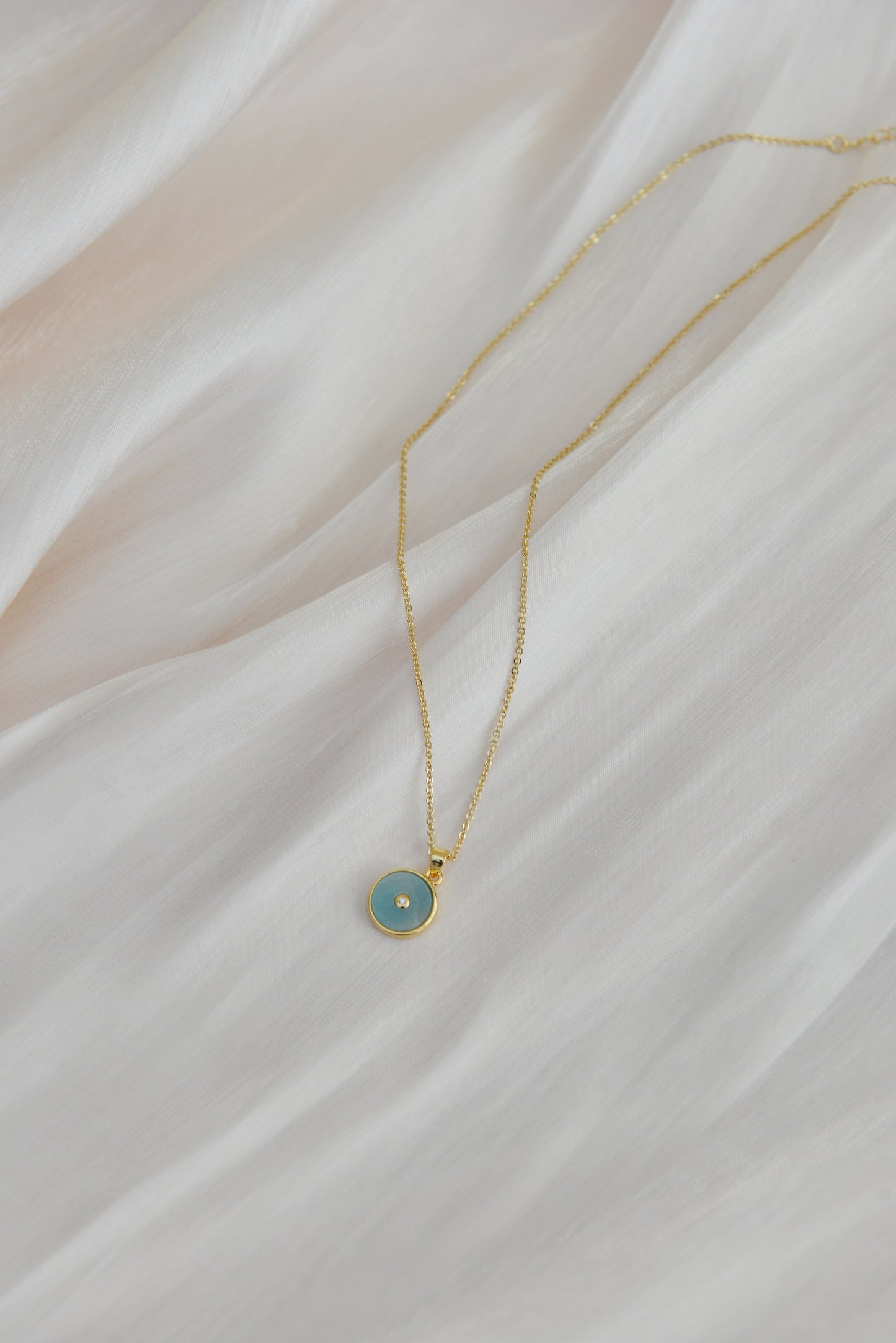 Handmade natural gemstone necklace/amazonite pendent/lapis lazuli pendent necklace