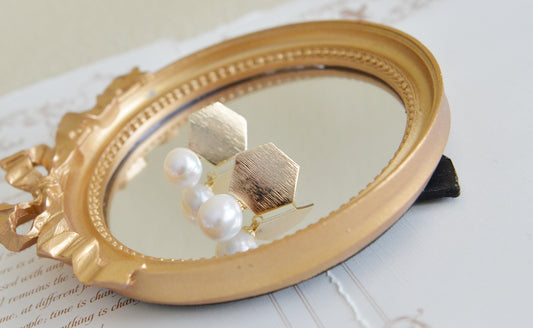 Handmade freshwater pearl Earrings/Natural Baroque Pearl Earrings/14K Gold Filled/wedding earring/real pearl earrings/AAAA pearl/Bride choice