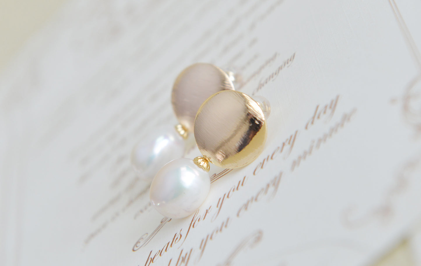 Handmade freshwater pearl Earrings/Natural Baroque Pearl Earrings/14K Gold plated/wedding earring/real pearl earrings/AAA pearl/