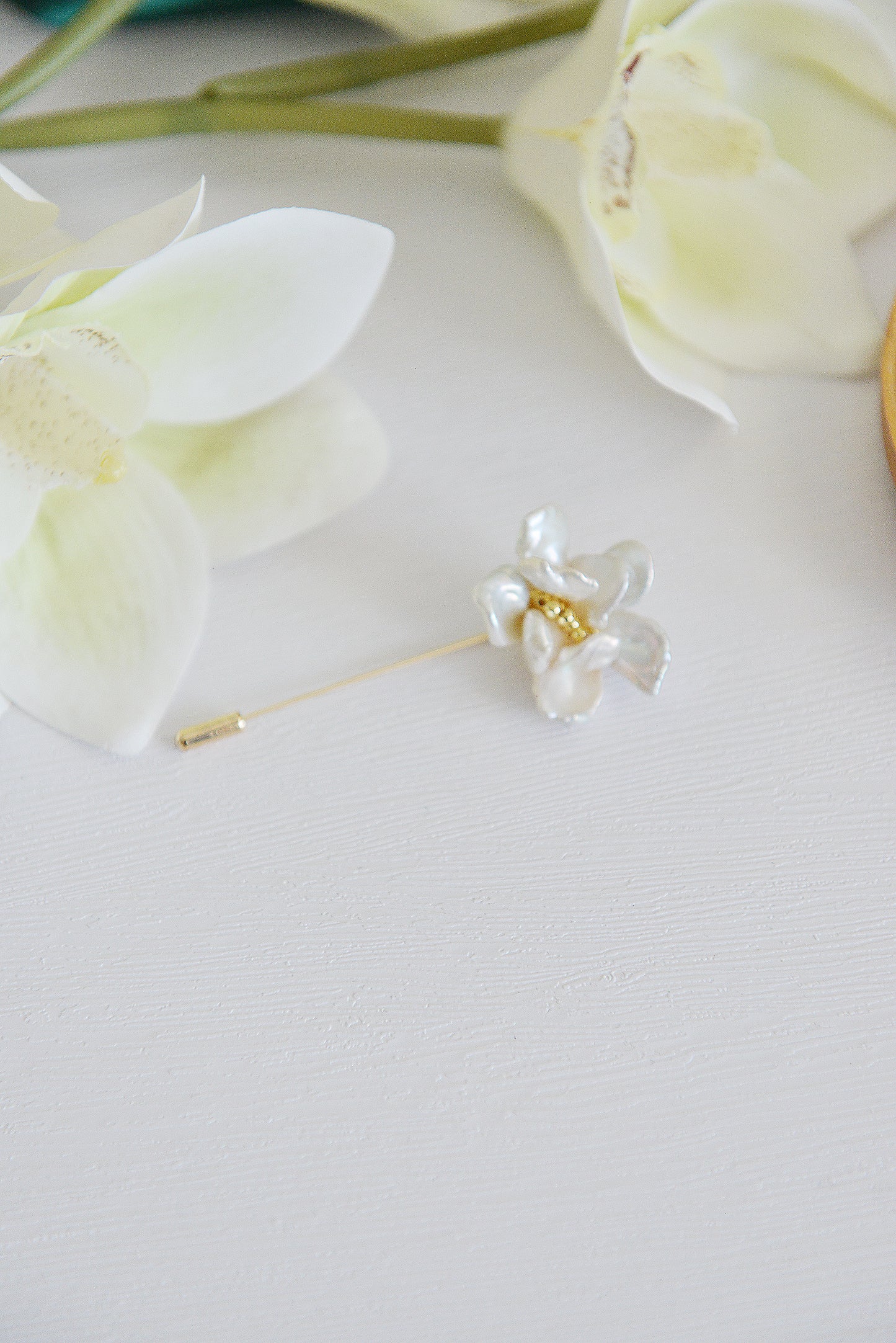 Handmade flower pearl brooch/genuine petal pearl/Blooming Flowers Brooch/