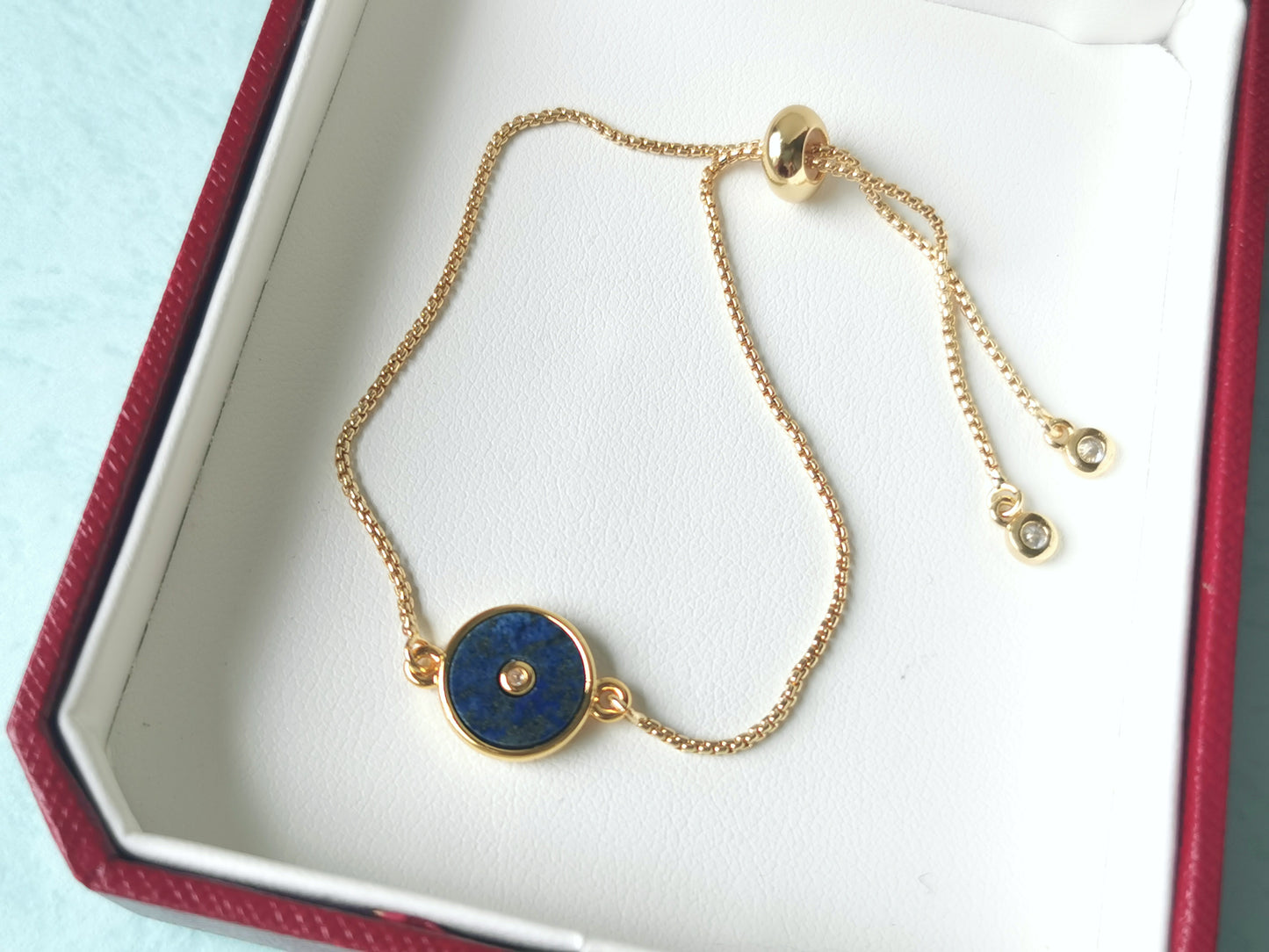 Handmade natural gemstone/Amazonite bracelet/Lapis lazuli bracelet