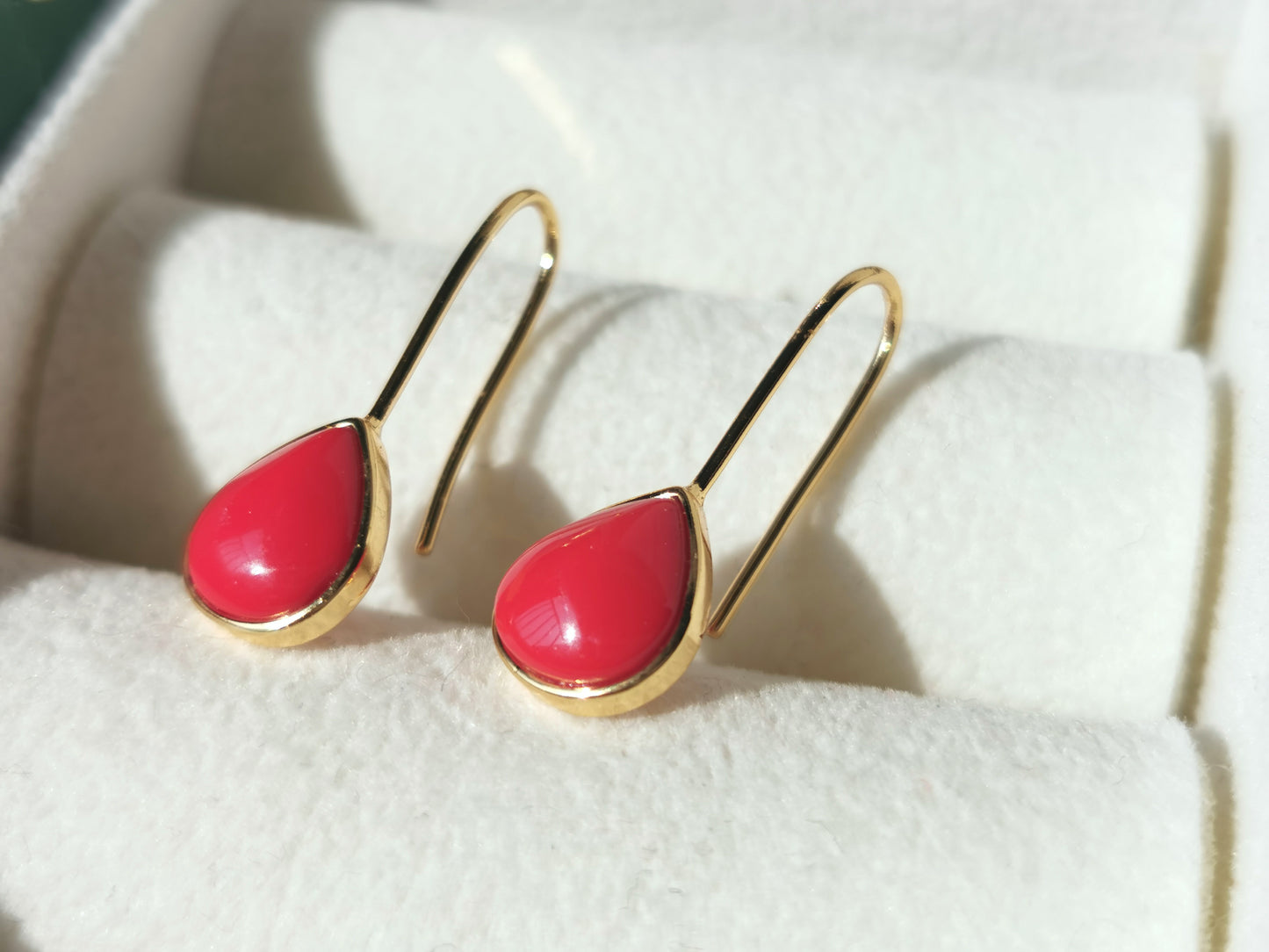 Handmade Turquoise Earrings/ Red Turquoise Earrings,/Pink Opal Earrings/Natural Gemstone/Real Stone/personalized Opal Earring