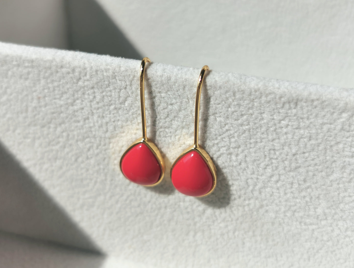 Handmade Turquoise Earrings/ Red Turquoise Earrings,/Pink Opal Earrings/Natural Gemstone/Real Stone/personalized Opal Earring