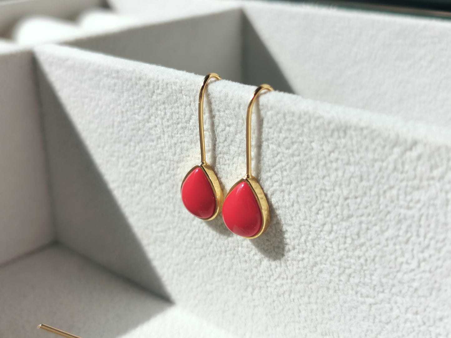 Handmade Turquoise Earrings/ Red Turquoise Earrings,/Pink Opal Earrings/Natural Gemstone/Real Stone/personalized Opal Earring