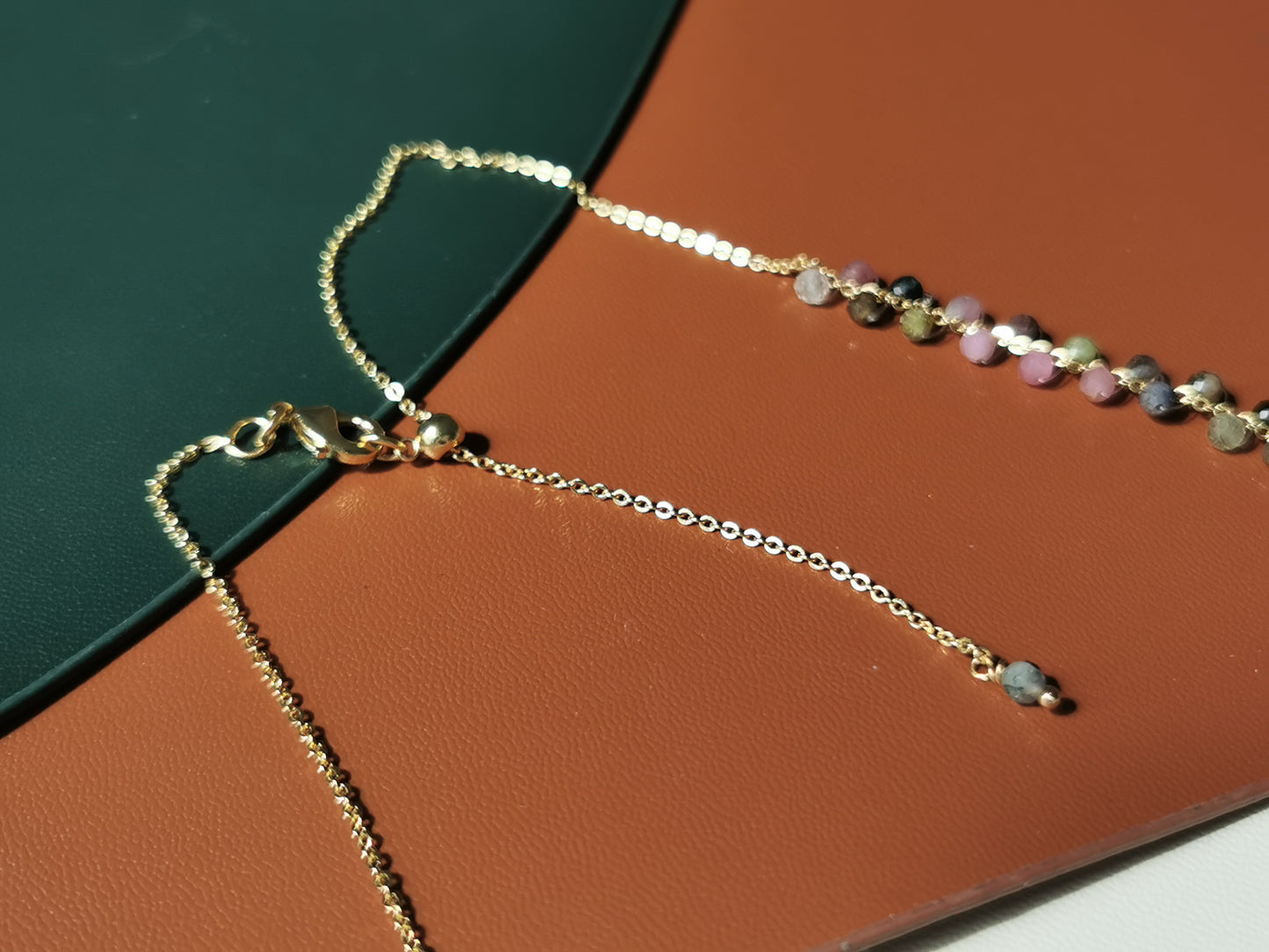 Handmade Natural Gemstone/ Real Crystal Jewelry/Tourmaline necklace/Tourmaline Bracelet/Tourmaline Earrings/October birthstone