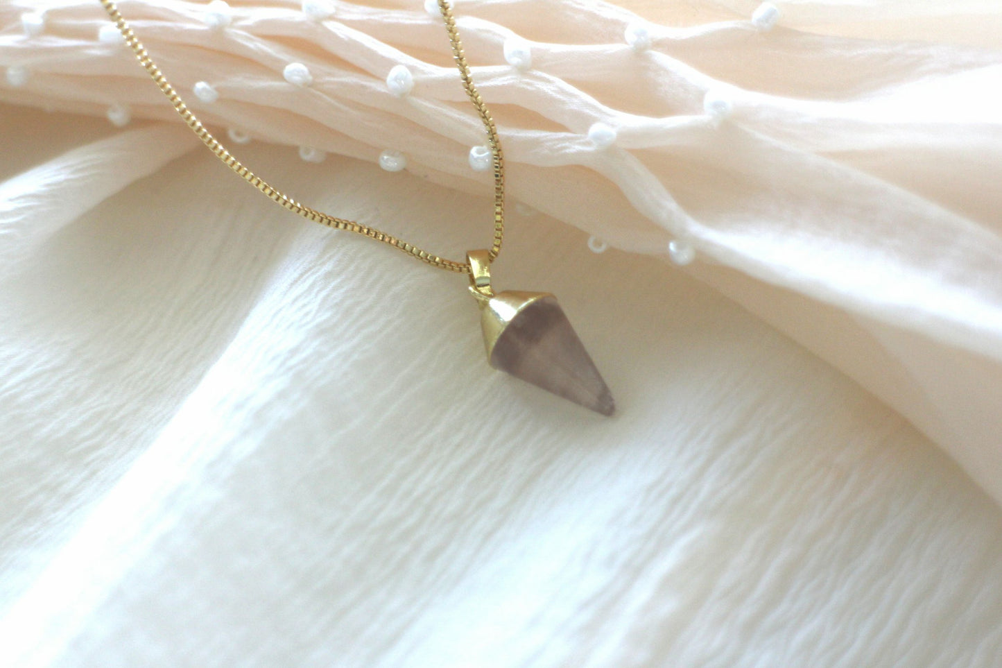 Handmade Natural Gemstone Jewelry/Amethyst Necklace/Amazonite pendent necklace/Rose quartz necklace