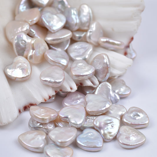 Natural freshwater Heart Pearls/baroque pearls/Strong luster/12-13mm