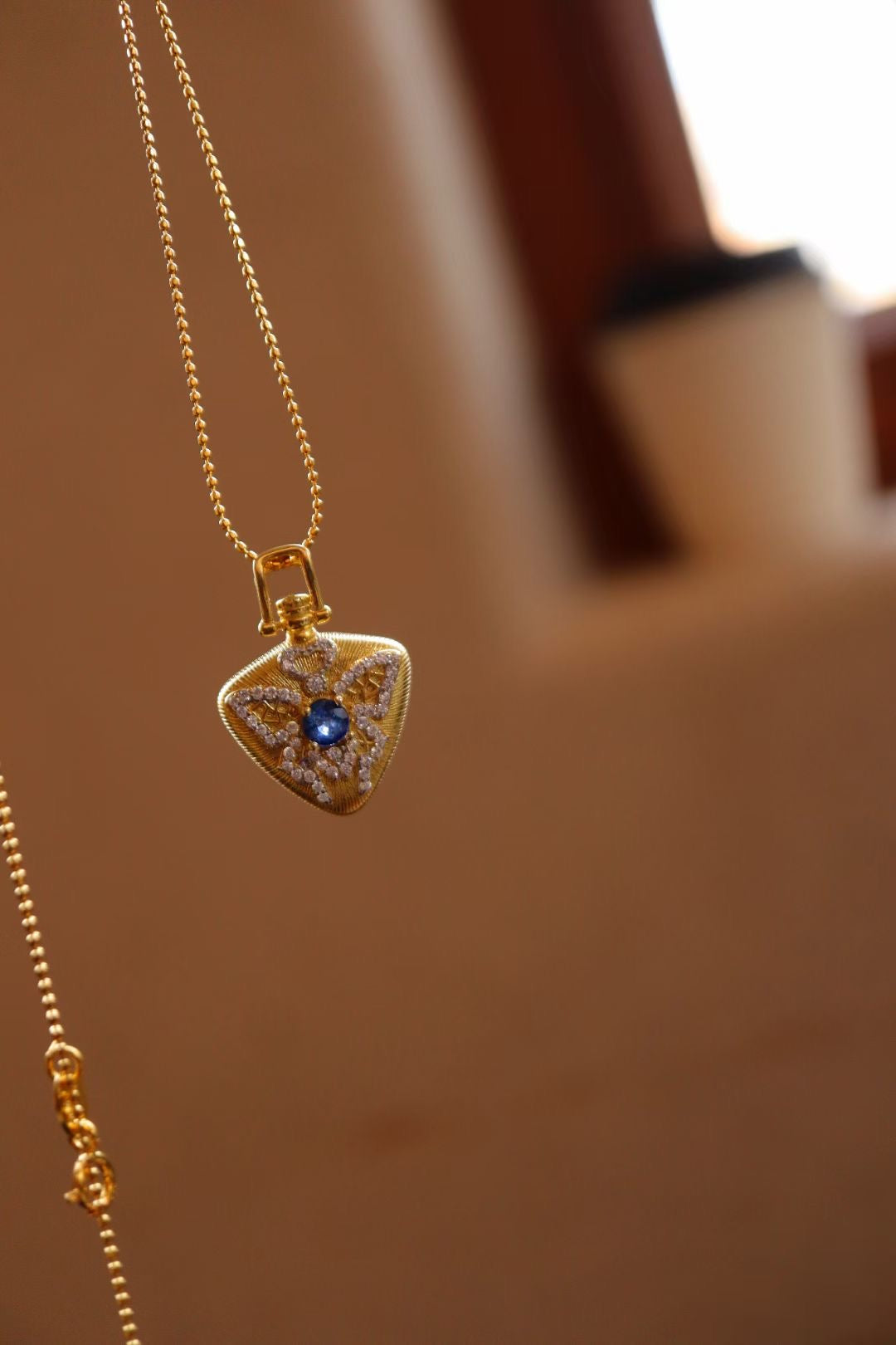 Italian Buccellati Craft/Sapphire Sterling Silver Ring/Sapphire Sterling Silver Necklace
