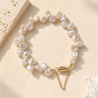 Petal Freshwater Pearl Strand Bracelet