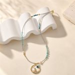 Amazonite & Fluorite Castle Necklace