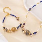 Lapis and Mixed Stone Pearl Jewelry Set