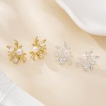 Firework and Pearl Statement Stud Earrings