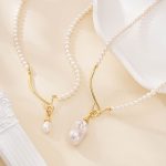 Baroque Pearl Pendant Strand Necklace