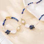 Lapis Lazuli and Pearl Jewelry Set