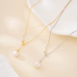 Adjustable Y-Drop Freshwater Pearl Necklace