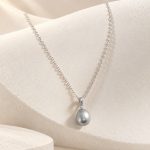 Pearl Pendant Necklace in Four Colors