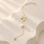 Mother-of-Pearl Butterfly Bracelet or Necklace
