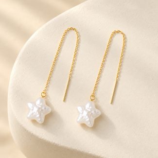 Freshwater Pearl Star Earrings in Three Styles