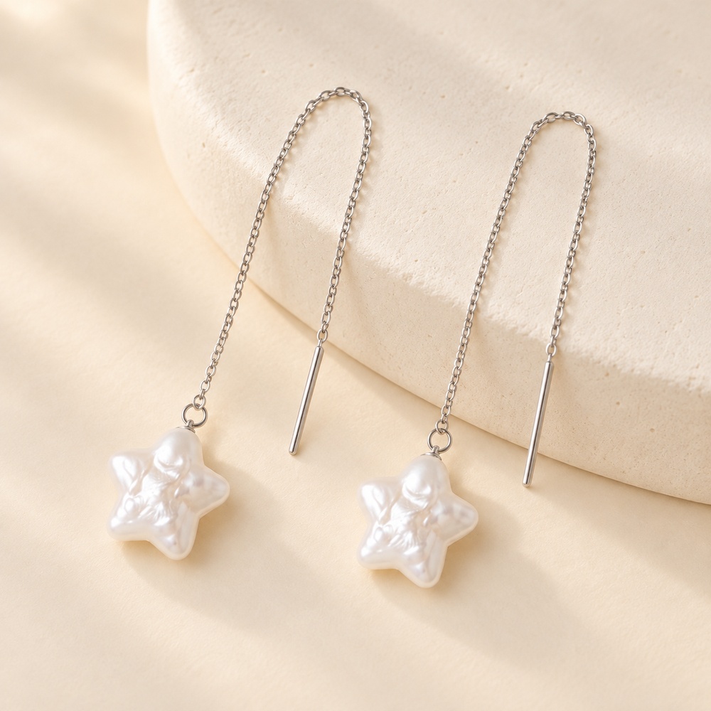 Freshwater Pearl Star Earrings in Three Styles