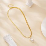 Open rectangular links and fine double chains on the pearl necklace
