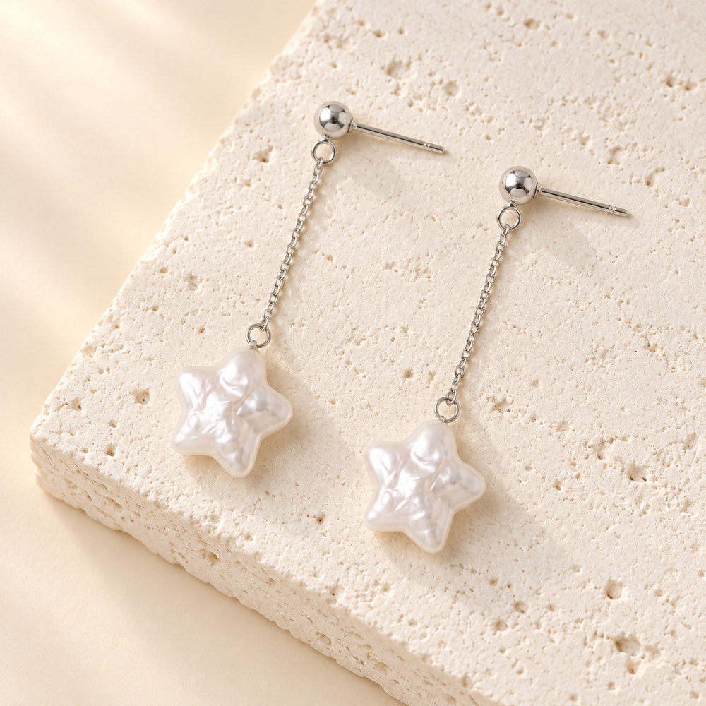 Freshwater Pearl Star Earrings in Three Styles